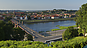 View of the City above Vytautas the Great Bridge, City of Kaunas, Kaunas